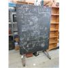 Image 1 : Large Chalkboard on Industrial Casters