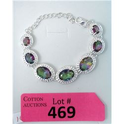 New Mystic Topaz Bracelet with 7 Oval Gems