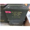 Image 1 : 2 Metal Military Surplus Ammo Boxes -6" x 12" x 7"