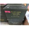 Image 1 : 2 Metal Military Surplus Ammo Boxes -6" x 12" x 7"