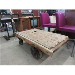 Antique Industrial Cart - 30" x 50" x 16" tall