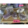 Image 1 : 5 Pieces of Amethyst Crystal Formations