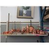 Image 1 : Shelf Lot of Copper Kitchen Ware