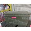 Image 1 : 2 Stackable Military Ammo Boxes - 6" x 18" x 10"