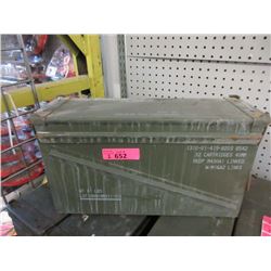 2 Stackable Military Ammo Boxes - 6" x 18" x 10"