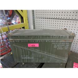 2 Stackable Military Ammo Boxes - 6" x 18" x 10"