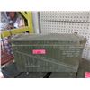 Image 1 : 2 Stackable Military Ammo Boxes - 6" x 18" x 10"