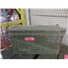 Image 1 : 2 Stackable Military Ammo Boxes - 6" x 18" x 10"