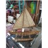 Image 1 : Outrigger Canoe Model - 12" x 34" x 26" tall
