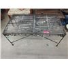 Image 1 : Vintage Metal Patio Table - 21" x 38" x 17" tall
