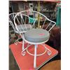 Image 1 : Retro White Metal Chair - 18" tall at the seat