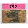 Image 1 : Gold Plated 1 Oz. .999 Fine Titanium Bar