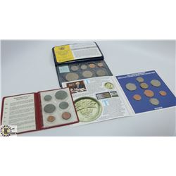 LOT OF 3 BRITISH COMMONWEALTH  COIN SETS