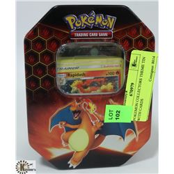 POKEMON COLLECTORS THEME TIN WITH CARDS