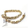 Image 2 : 15) 10K YELLOW & WHITE GOLD DIAMOND BRACELET