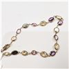 Image 2 : 57) 14K YELLOW GOLD SAPPHIRE BRACELET,