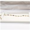 Image 4 : 57) 14K YELLOW GOLD SAPPHIRE BRACELET,