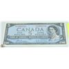 Image 1 : 1954 $5 CANADIAN BILL SERIAL #EX5988794