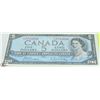 Image 1 : 1954 $5 CANADIAN BILL SERIAL #IS7716686