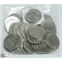 $21 FACE VALUE CANADA 50 CENTS COINS
