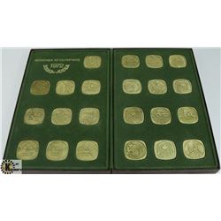 SET OF 22 1972 MUNICH OLYMPIC MEDALLIONS