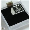 Image 1 : MASONIC SYMBOL RING SIZE 11