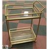 Image 1 : ROLLING METAL LIQUOR TROLLEY, 24 X 16 X 33