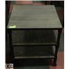 Image 1 : NEW HEAVY DUTY RUSTIC 3 SHELF TABLE ON CASTORS