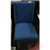 Image 1 : BLUE FABRIC SIDE CHAIR