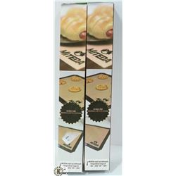 PAIR OF NEW MITEDA NON STICK SILICONE BAKING MATS