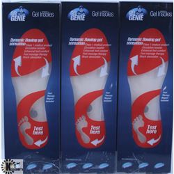3 PAIRS OF NEW SZ L  MENS (7-13 ) GEL GENIE INSOLE