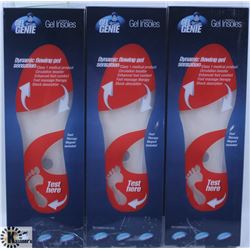 3 PAIRS OF NEW SZ L  MENS (7-13 ) GEL GENIE INSOLE