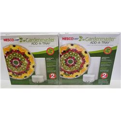 LOT OF 4 NESCO GARDEN MASTER ADD A TRAY