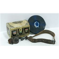 BAG OF 1950'S BOY SCOUTS BELT AND MORE