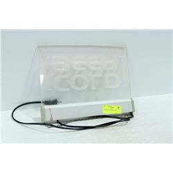 WORKING COLD BEER SIGN