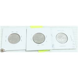 LOT OF 3 QUARTERS, 1999 JANUARY FROM ROLL,