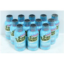 12 BOTTLES OF 5-HOUR ENERGY, BLUE RASPBERRY