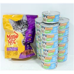 BAG OF ASSORTED FRISKIES WET CAT FOOD & MEOW