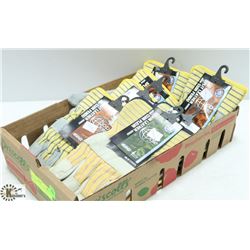 FLAT OF SPLIT LEATHER WORK GLOVES