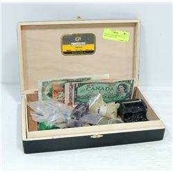 VINTAGE CIGAR BOX TREASURE CHEST COLLECTION