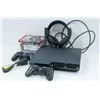 Image 1 : PS3 VIDEO GAME SYSTEM WITH 1 CONTROLLER, HEADSET