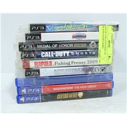 LOT OF 10 PLAYSTATION 4