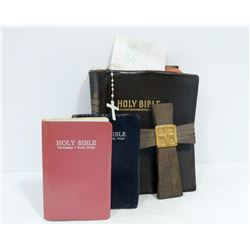 RELIGIOUS LOT INCLUDING VINTAGE BIBLE
