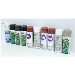 BOX OF SPRAY PAINTS INCL. 4 CANS