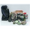 Image 1 : BOX OF HUNTING/CAMPING GEAR &