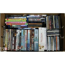 BOX FULL OF DVD & BLUE RAY MOVIES AND CD