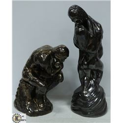 BOX W/2 STATUES - 1 OF LOVERS (16.5"-TALL)