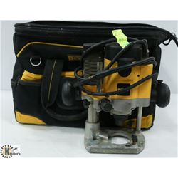 DEWALT DW 621 2HP ROUTER W/ CARRY BAG.