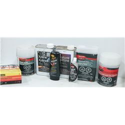 BOX OF NEW AUTOBODY SUPPLIES INCL.