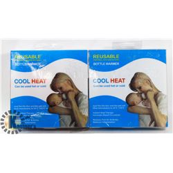 NEW PAIR OF COOLHEAT REUSABLE BOTTLE WARMERS